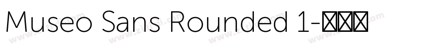 Museo Sans Rounded 1字体转换